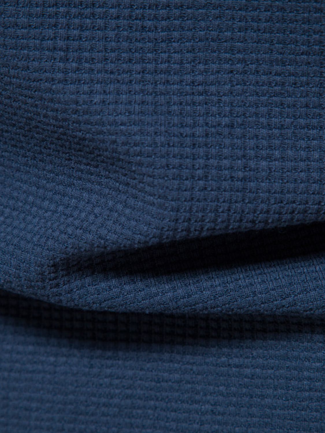 Waffle-Knit Short Sleeve T-Shirt
