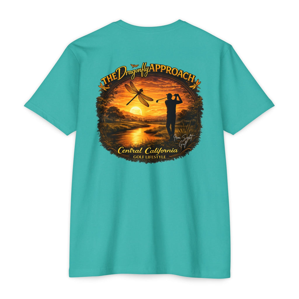 Central California Golf Lifestyle T-Shirt — "The Dragonfly Approach" by Iron Sight Golf