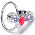 20G 5/16 Purple Gem Embellished Dragonfly Nose Hoop