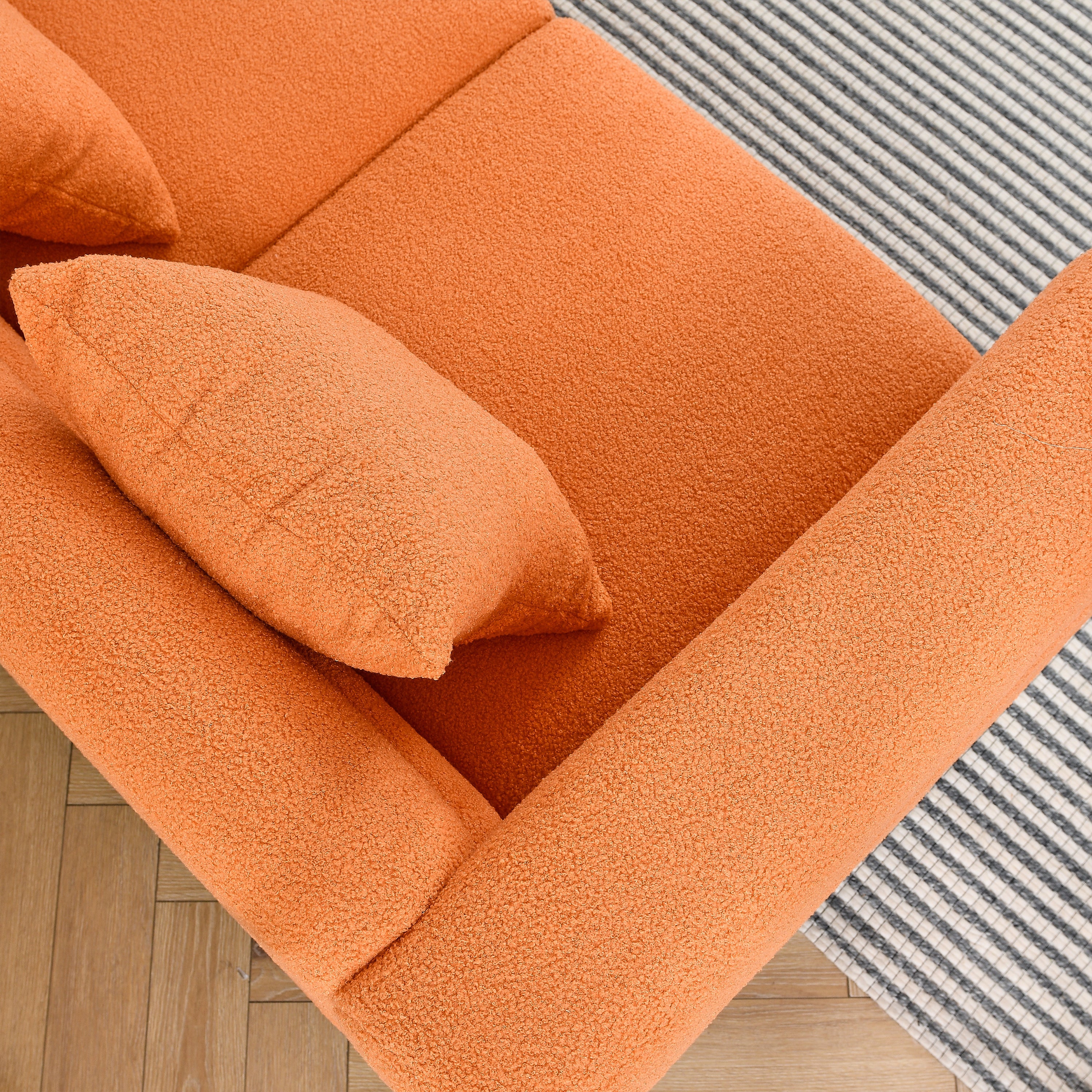 81.5-Inch Oversized Corner Sofa, L-Shaped Sectional Couch,   5-Seater Corner Sofas with 3 Cushions for Living Room, Bedroom, Apartment, Office