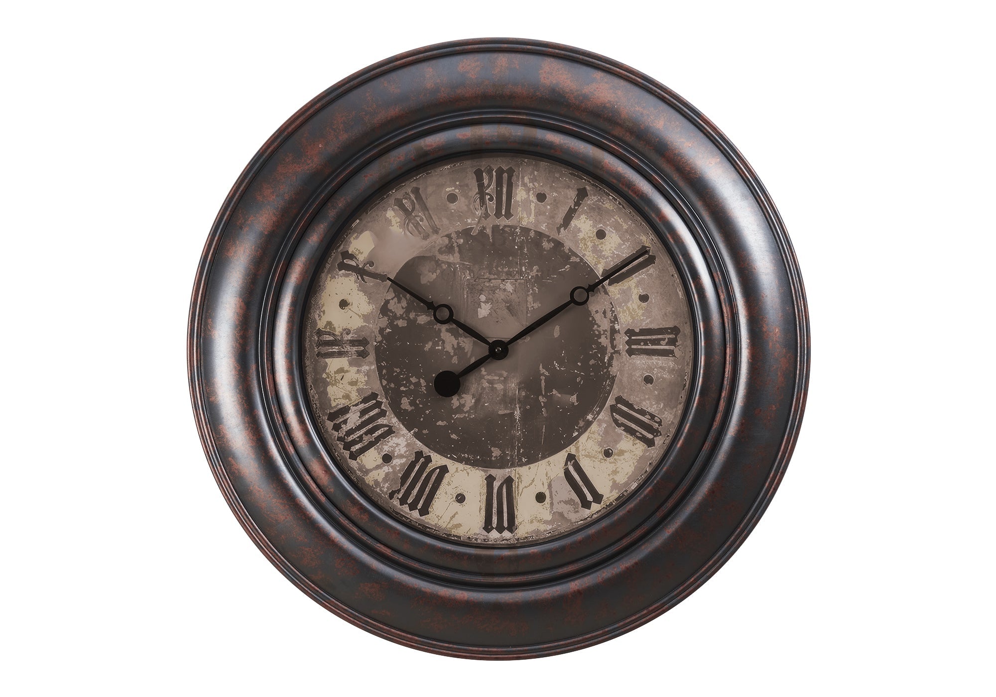 Clocks, 30' Round, Large Oversized, Wall Clock, Brown, Transitional