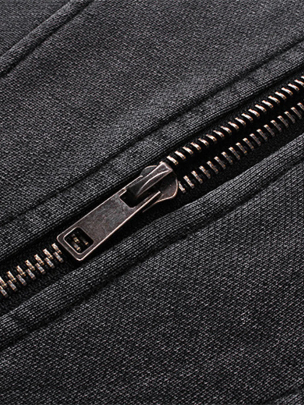 Washed Zip Up Long Sleeve Hooded Jacket