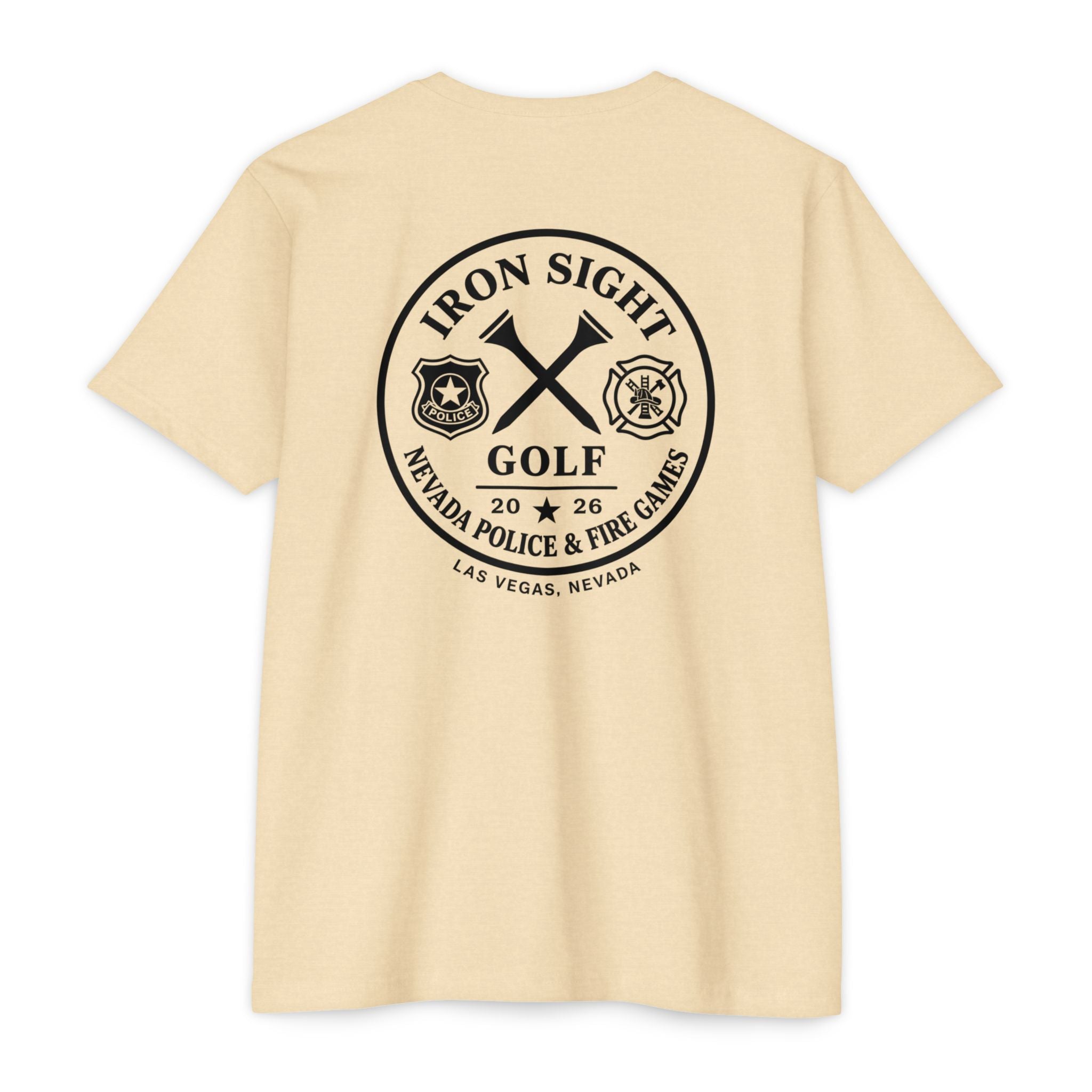 Nevada Police & Fire Golf Games 2026 Tee — Iron Sight Golf