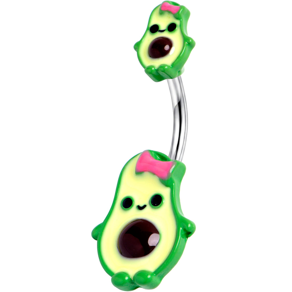 Cutie Avocado Double Mount Belly Ring