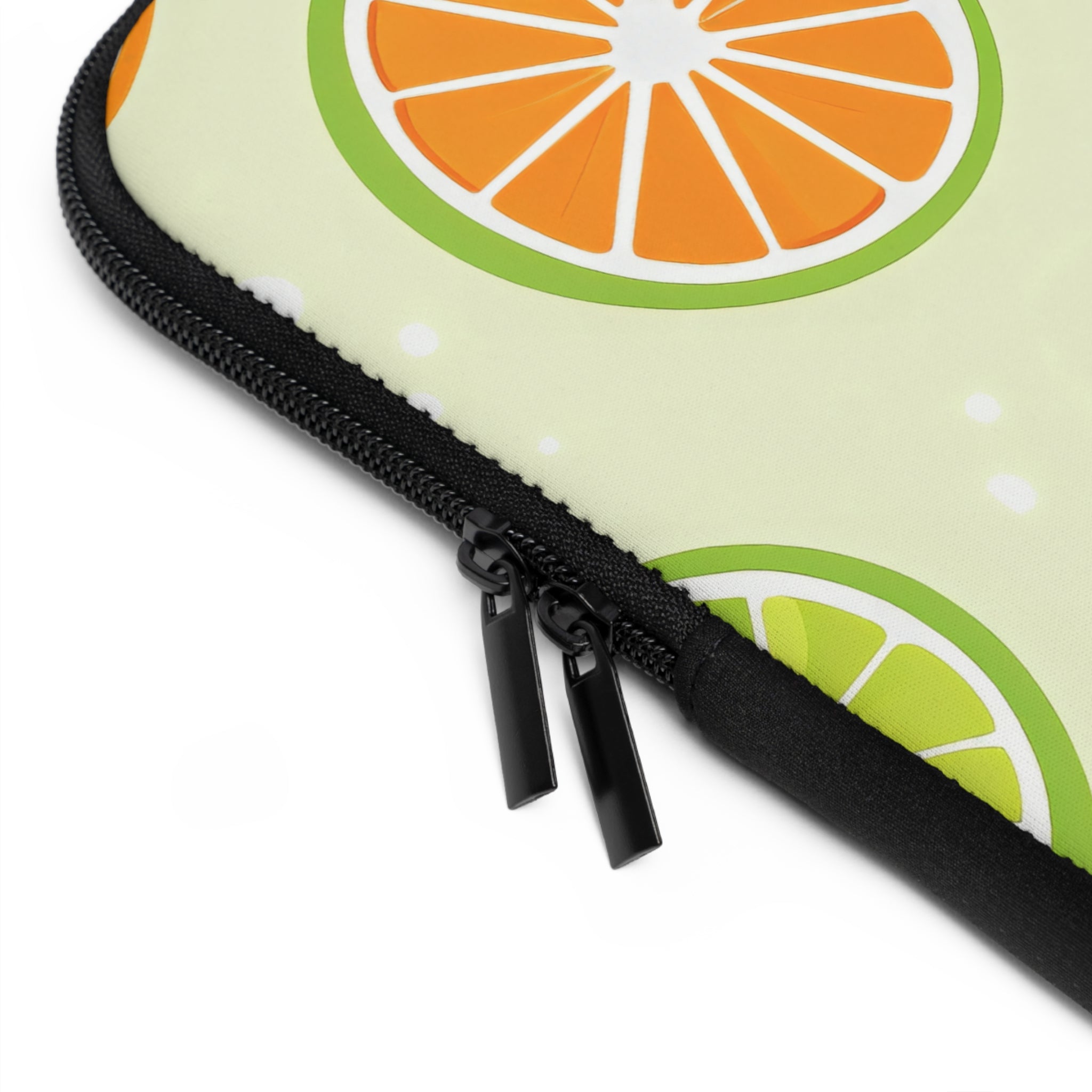 Orange Lime Citrus Laptop Sleeve | Summer Fruit Tech Cover