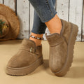 Round Toe Platform Boots
