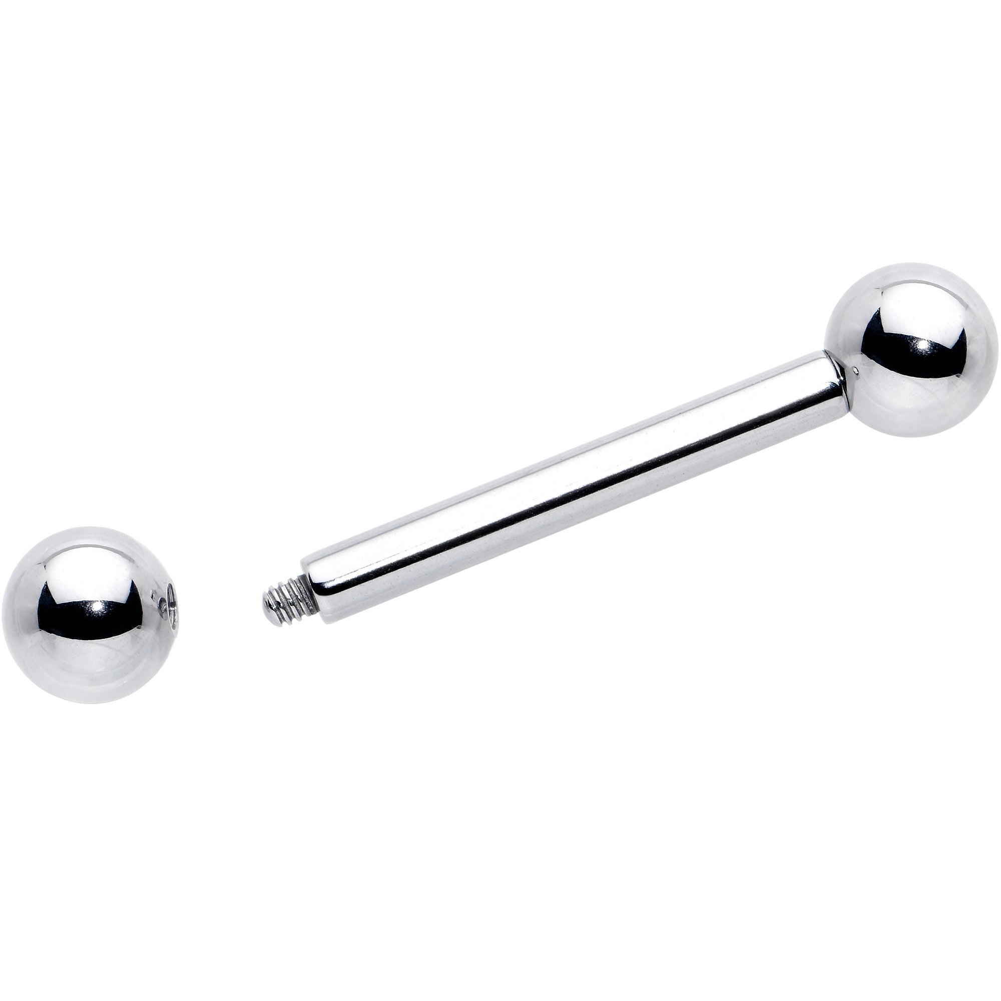 10G Stainless Straight Steel Barbell 3/4 6mm