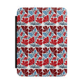 Red and Blue Floral Kindle Paperwhite Case | Vintage Botanical E-Reader Cover