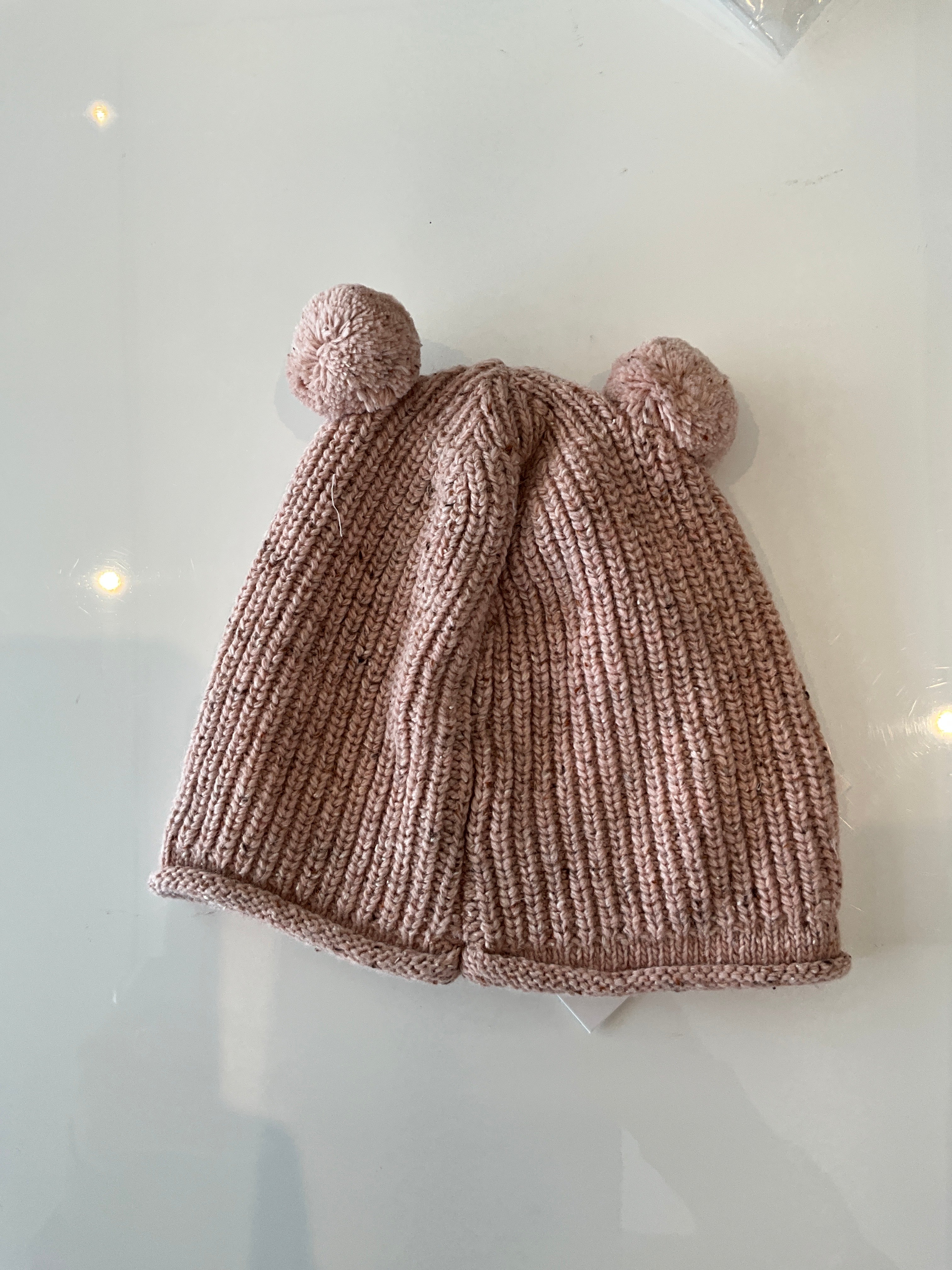 PAZ 040-132858KNIT NEWBORN HAT "NOGAL"