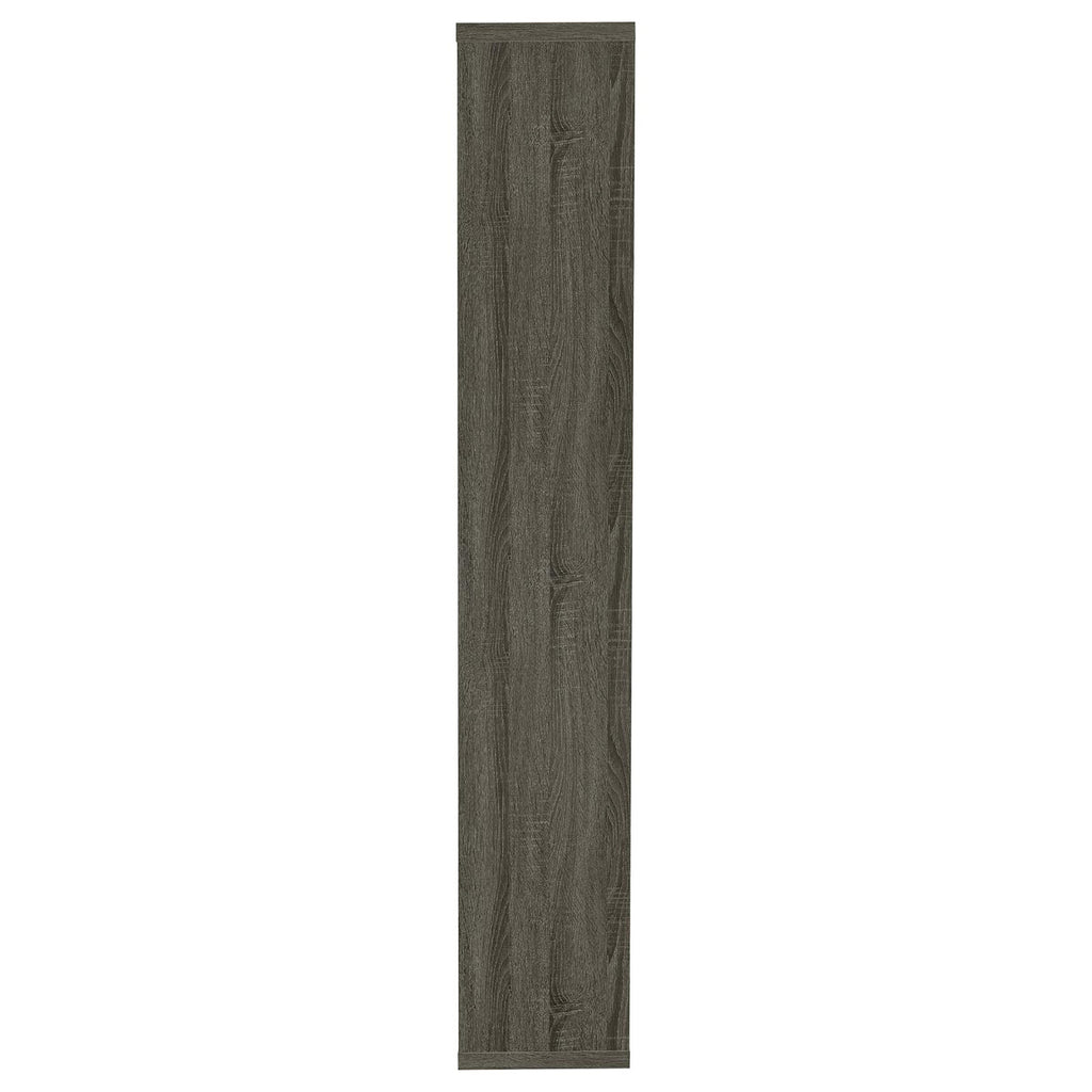 Weathered Grey 8-shelf Bookcase