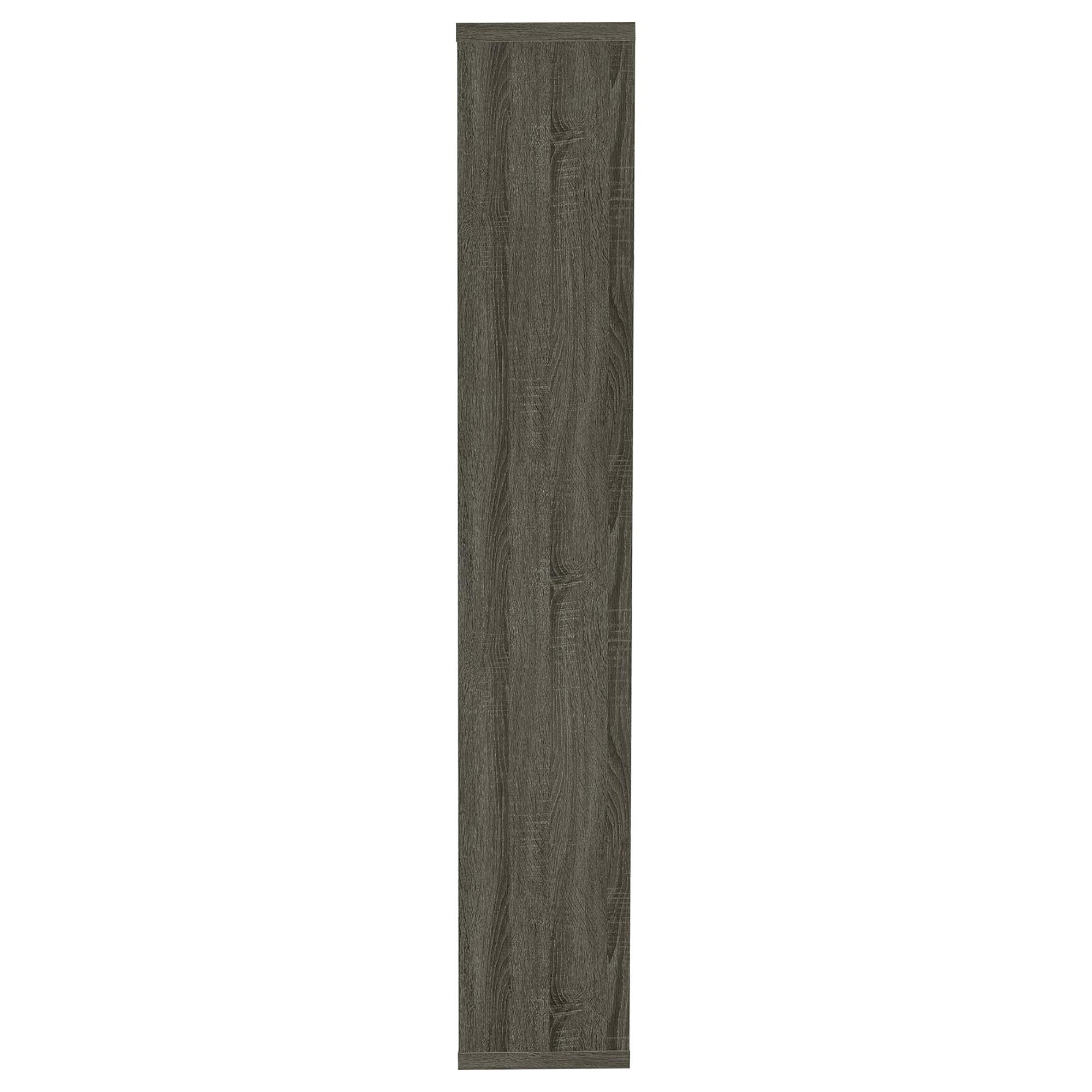 Weathered Grey 8-shelf Bookcase