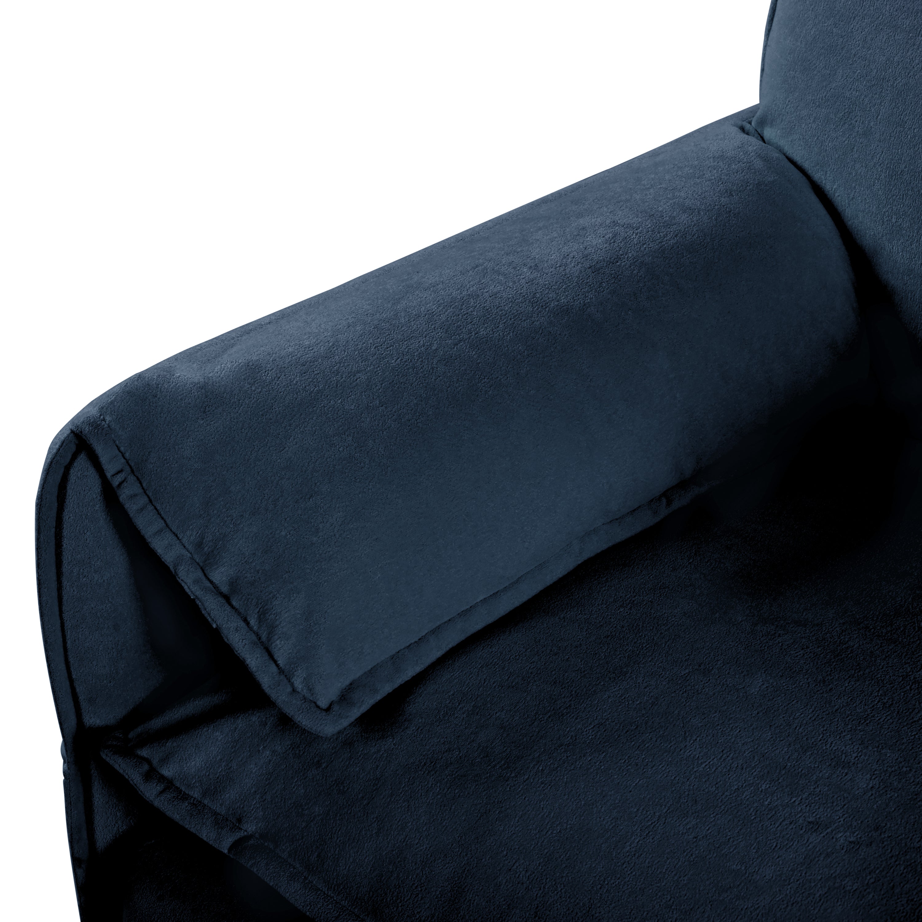 Modular Sectional Sofa, Oversized Deep Seat U Shaped Couch Set for Living Room, 3-Seater Comfy Cloud Couches with 2 Movable Ottomans, DIY Combination, Chenille,Blue