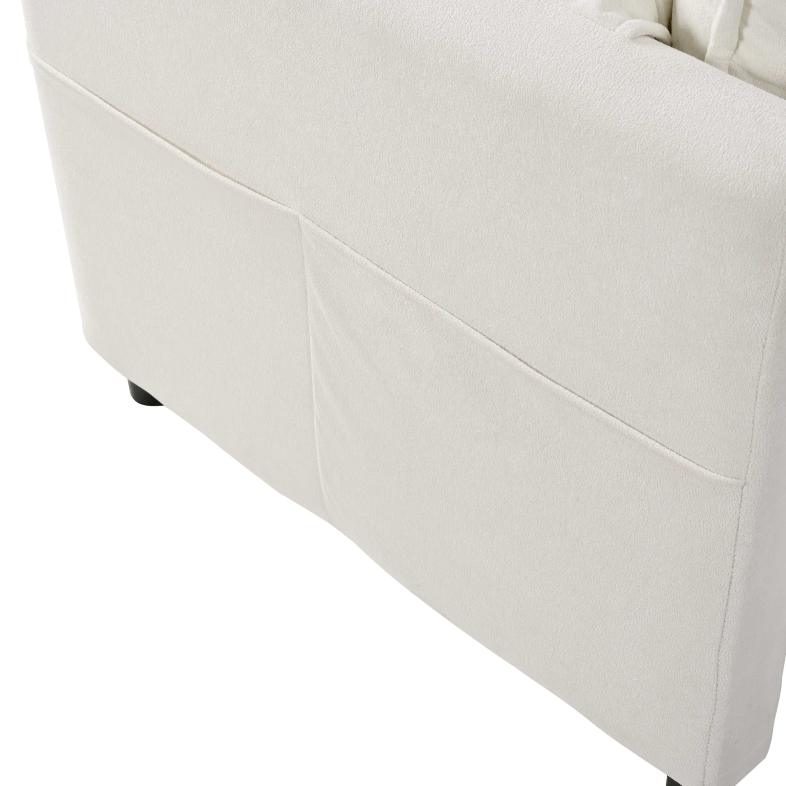 Modular Sectional Sofa, Oversized Deep Seat U Shaped Couch Set for Living Room, 4-Seater Comfy Cloud Couches with 2 Movable Ottomans, DIY Combination, Chenille,Beige