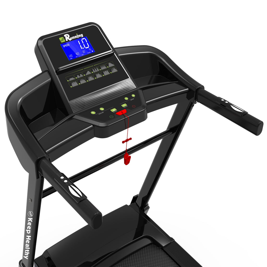 Treadmills for Home, Electric Treadmill with  Automatic Incline, Foldable 3.5HP Workout Running Machine Walking, Double Running Board Shock Absorption Pulse Sensor Bluetooth Speaker APP FITSHOW.400lbs