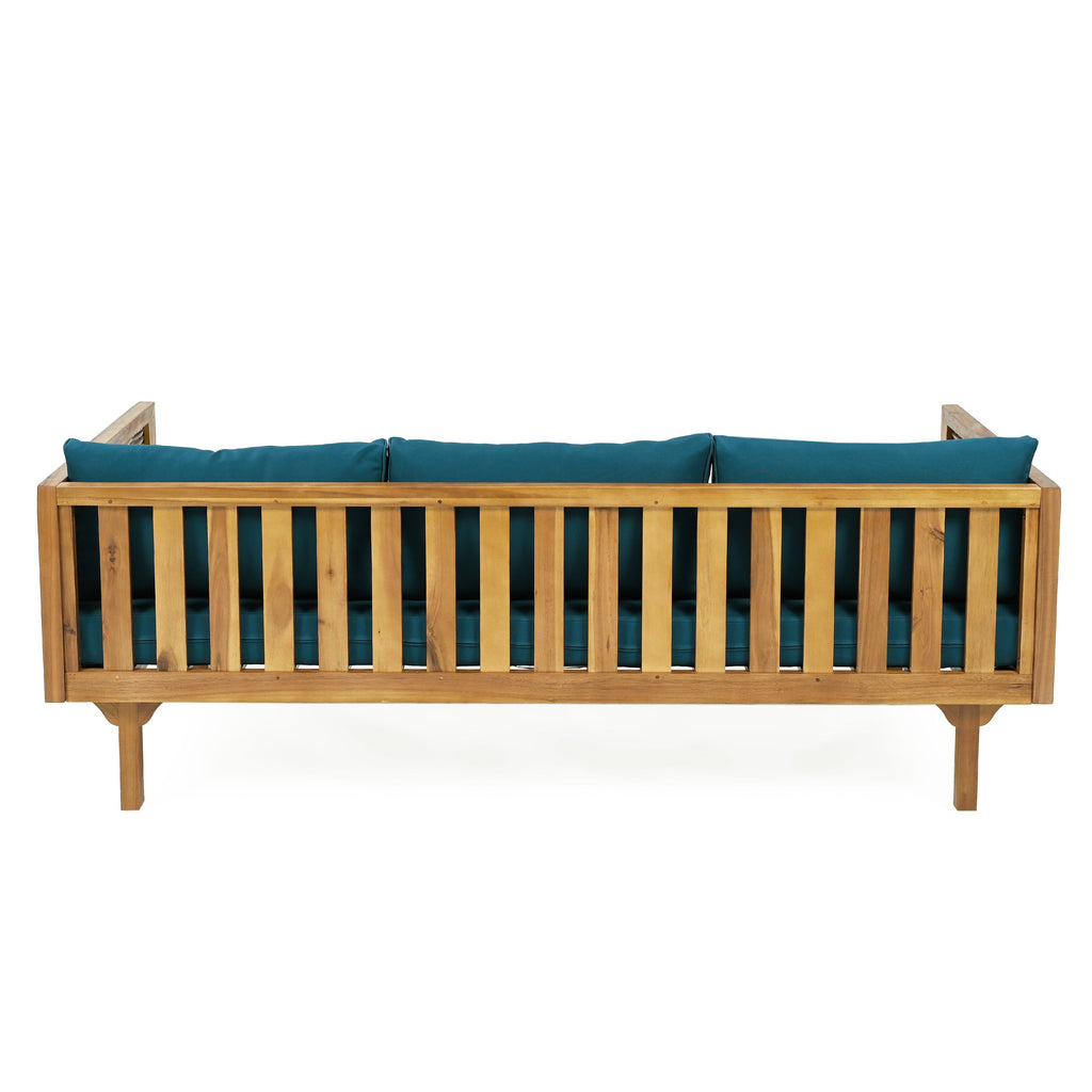 PATIO FURNITRE SETS : CLAREMONT 3 SEATER DAYBED + ACACIA WOOD TABLE