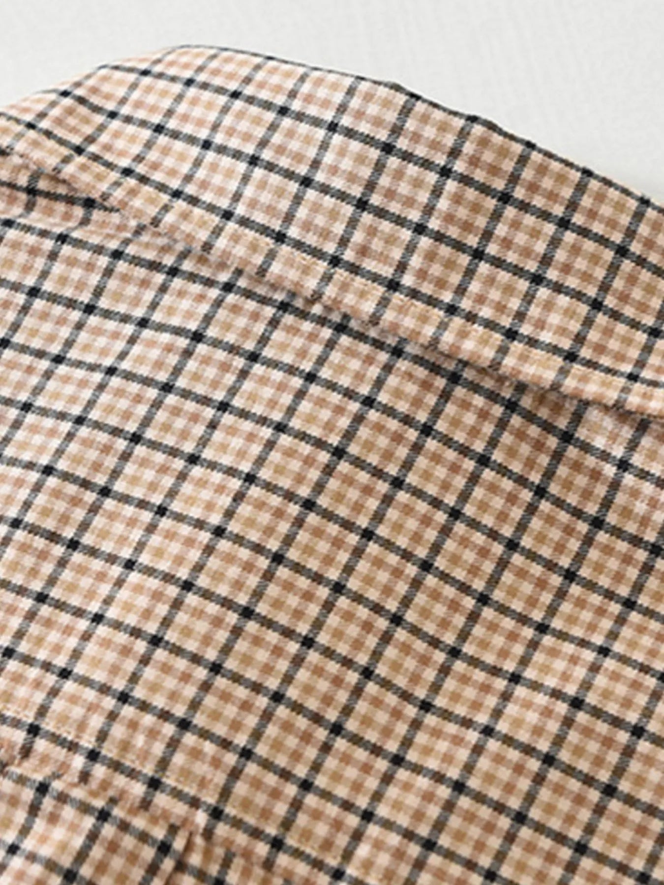 Plaid Button Up Short Sleeve Shirt