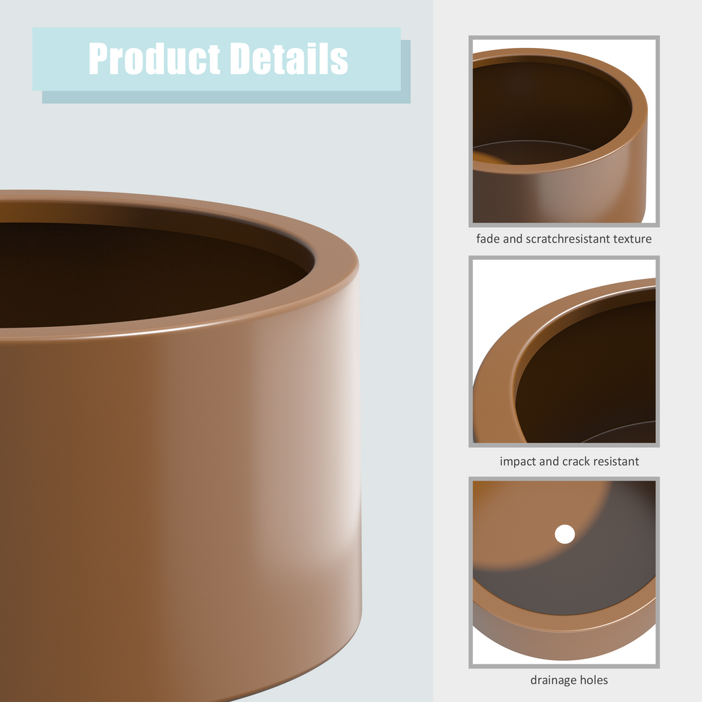 Heavy Duty Corten Steel Round Raised Garden Bed Kit – 15.5' Dia. x 12' H. – Pre-Rusted Metal Planter Box for Vegetables, Flowers, Herbs – Brown – Ideal for Outdoor Gardening
