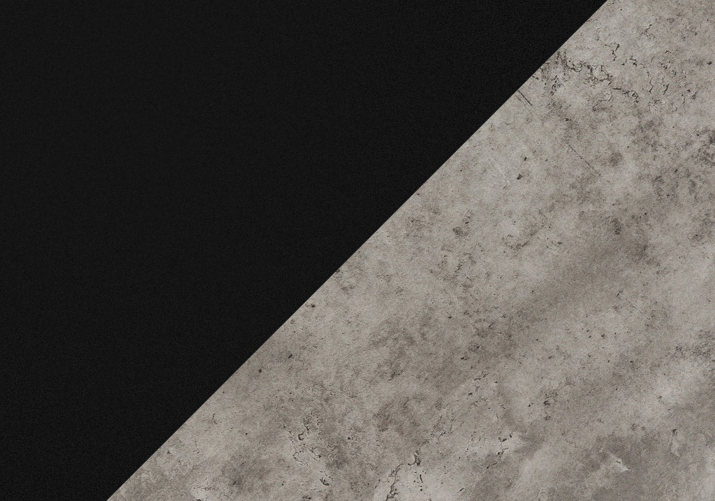 Computer Desk, Home Office, Laptop, Left, Right Set-up, Storage Drawers, 60'l, Work, Black And Grey Concrete Laminate, Black Metal, Contemporary, Modern