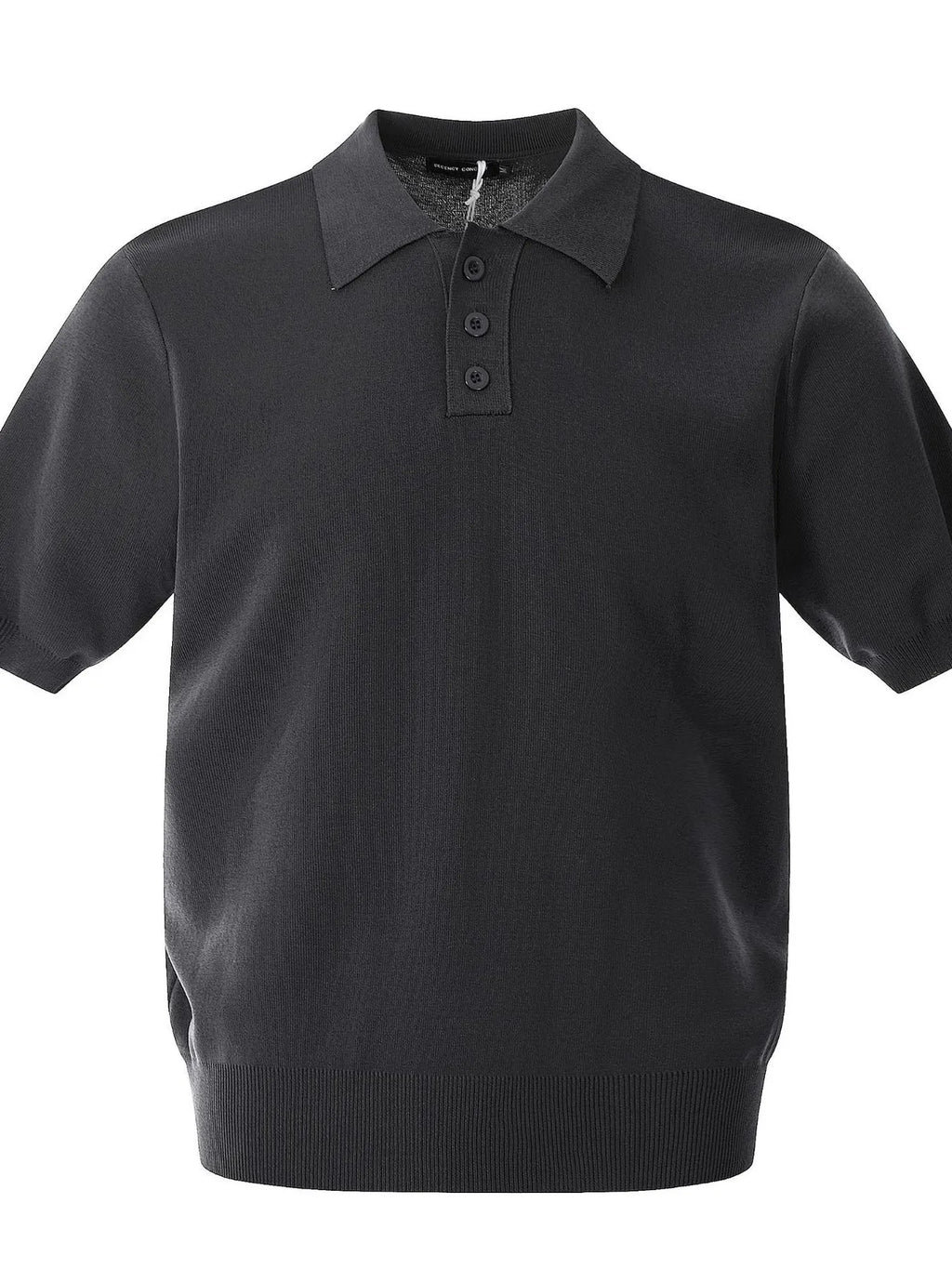 Button Detail Short Sleeve Knit Polo