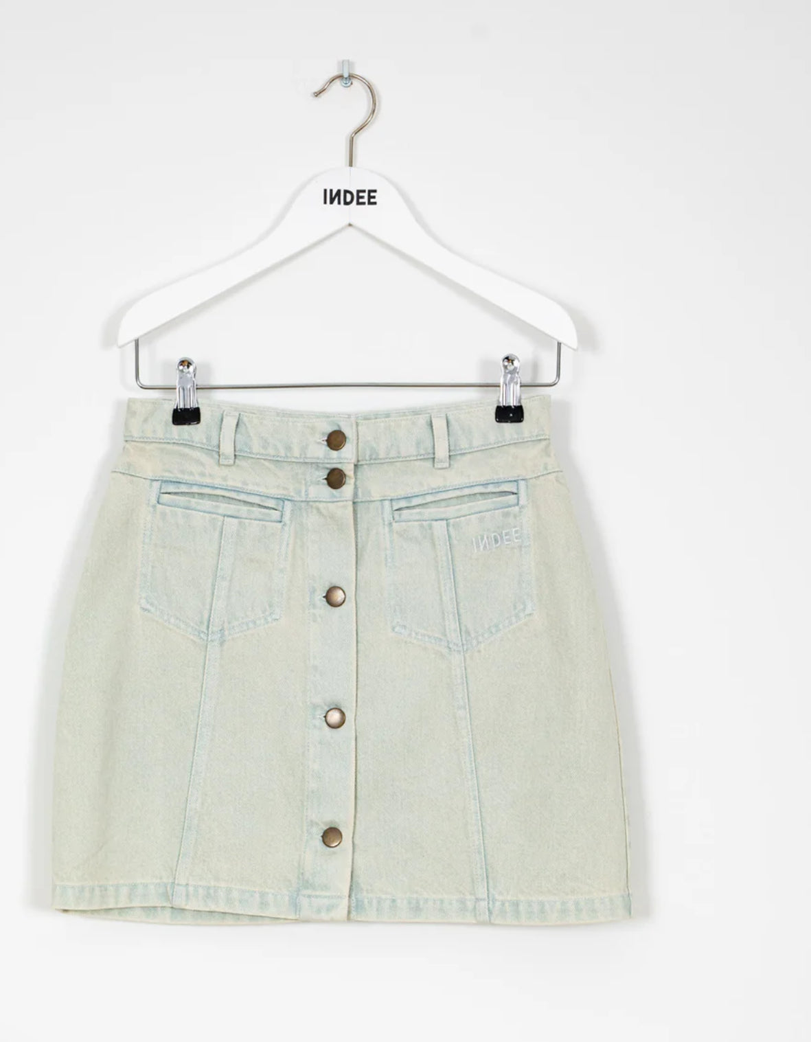 Indee - Samba Denim Skirt, Bleach
