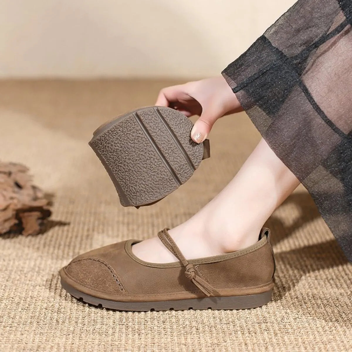 Round Toe Slip-Ons