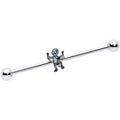 14G Two Tone Halloween Mummy Industrial Barbell 38mm