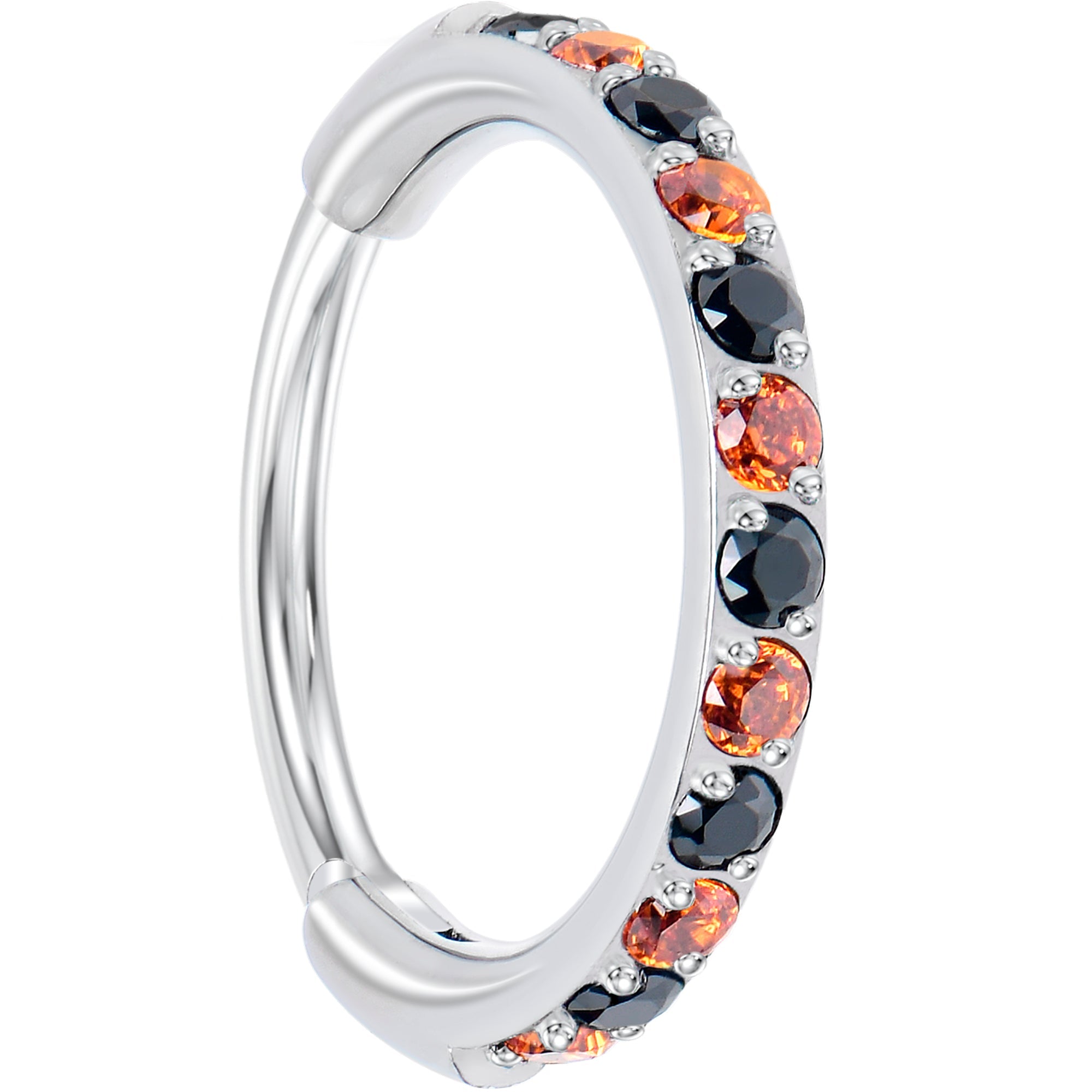Micro Gem Titanium Hinged Nose Hoop