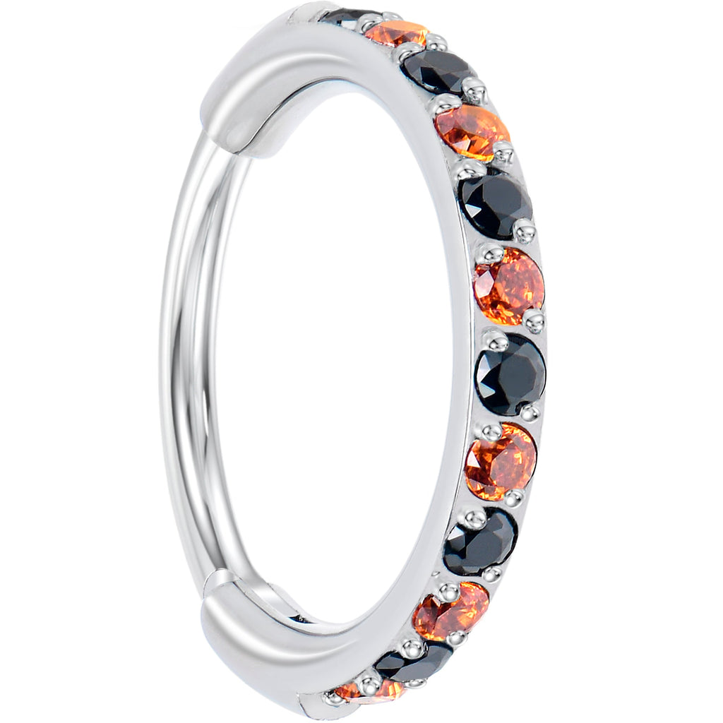 Micro Gem Titanium Hinged Nose Hoop