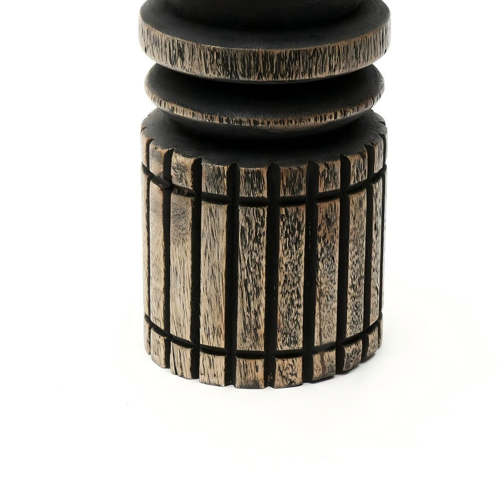 Decorative Wooden Centerpiece Candle Holder- 4x11'– Elegant Candle Stand for Any Occasion