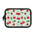 Cherry on Mint Laptop Sleeve | Retro Fruit Tech Cover for Women