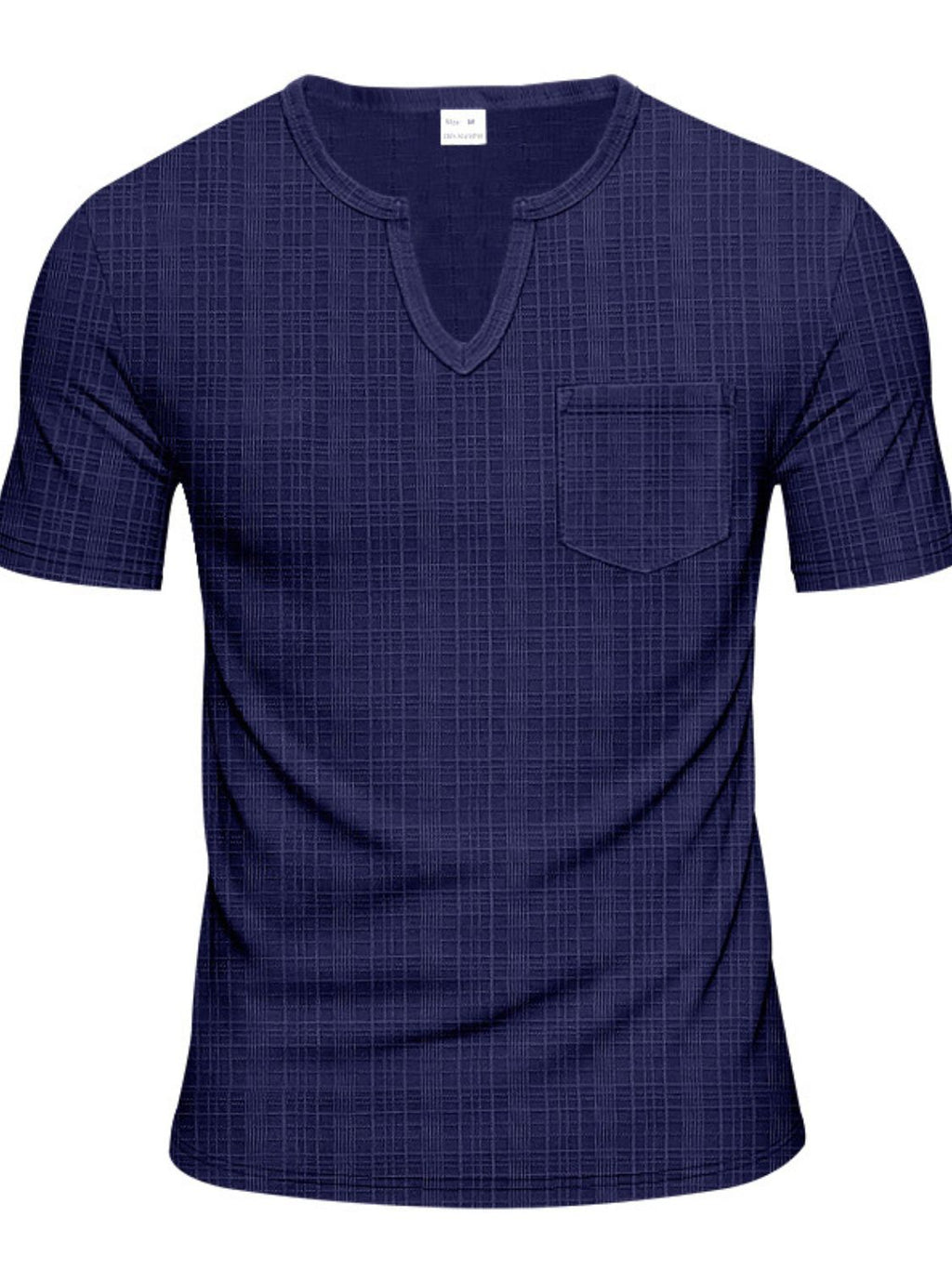 Notched Short Sleeve T-Shirt