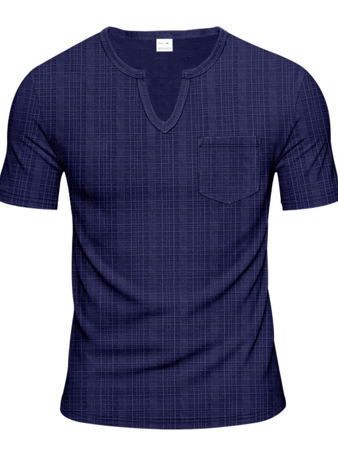 Notched Short Sleeve T-Shirt