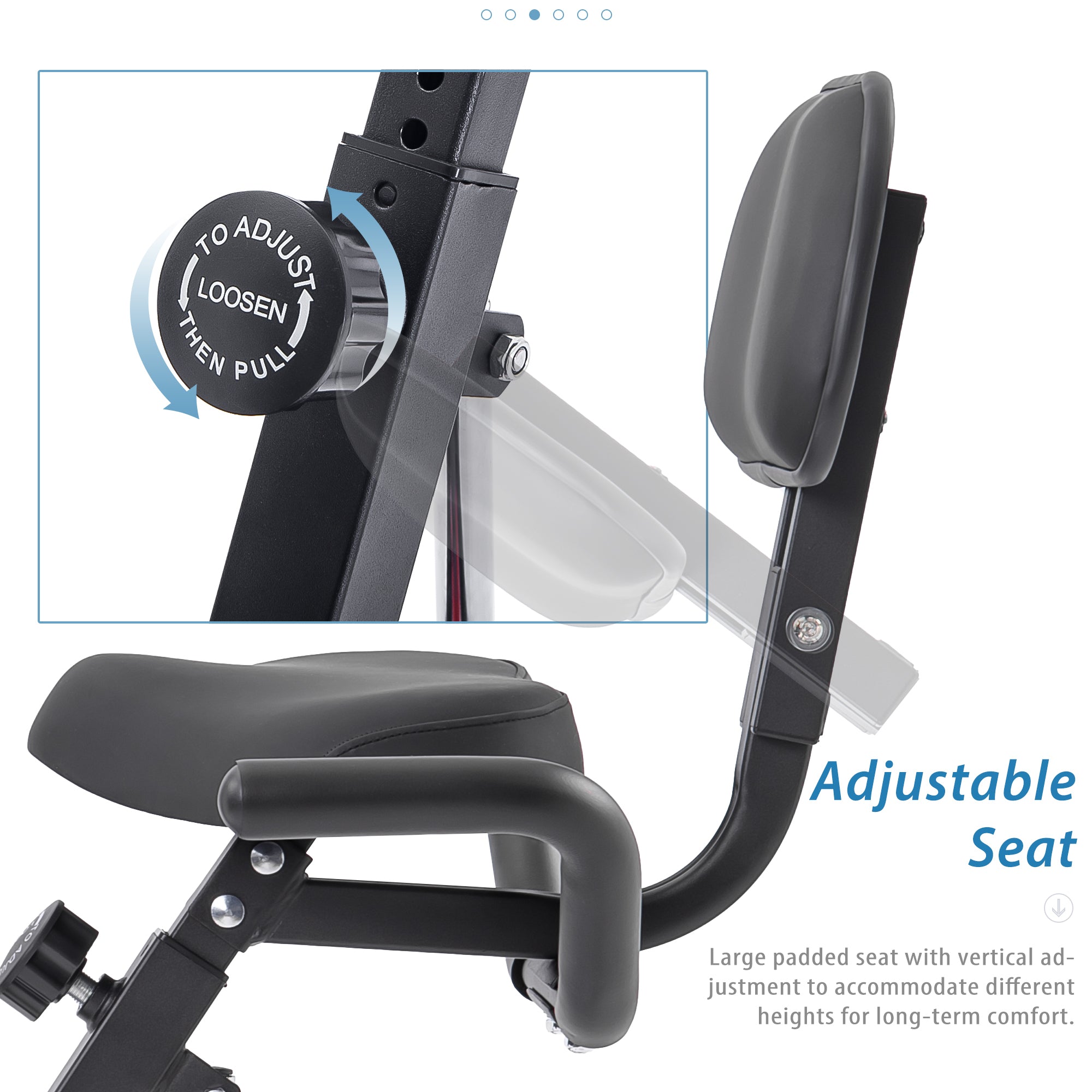 Exercise Bike,Workout Bikes for Home,Folding Stationary Bikes for Home with 16-Level Magnetic Resistance, 300LBS Capacity X-Bike Indoor Exercise Equipment with Heart Rate Sensor & LCD Monitor