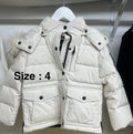 Mikkloe girls white jacket with fur
