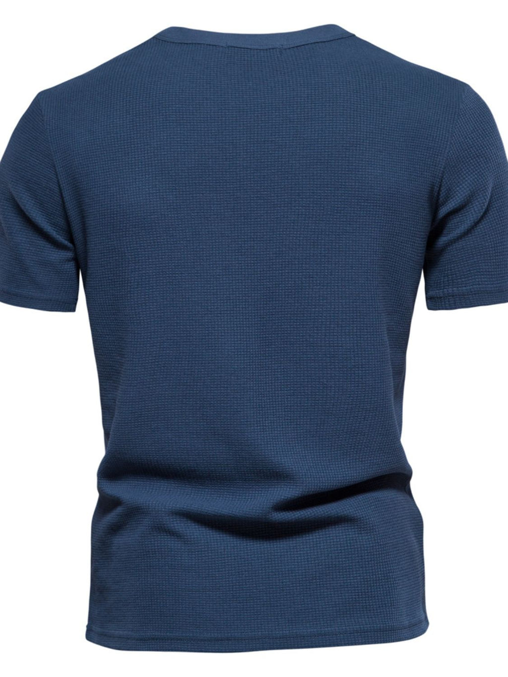 Waffle-Knit Short Sleeve T-Shirt