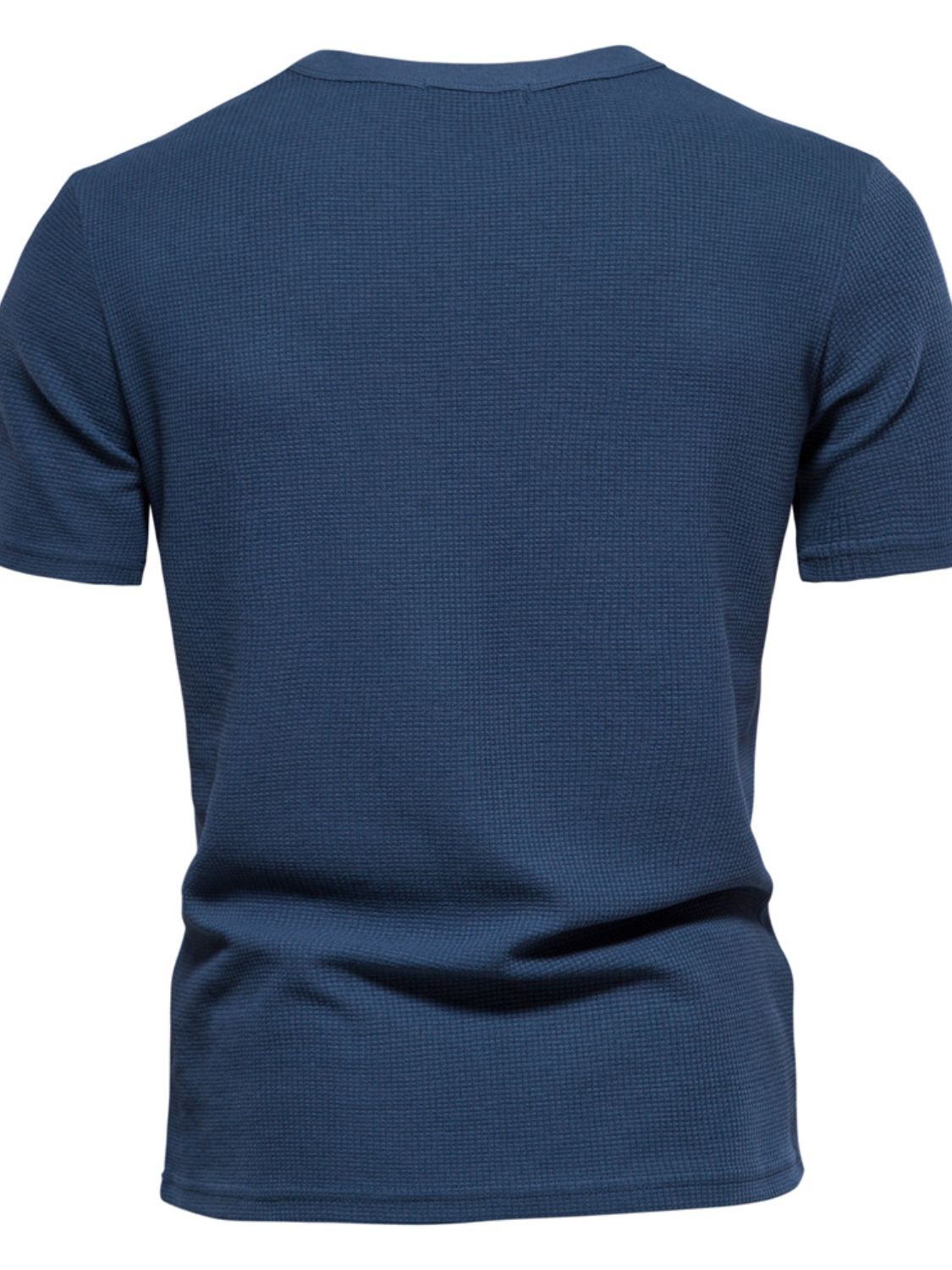 Waffle-Knit Short Sleeve T-Shirt