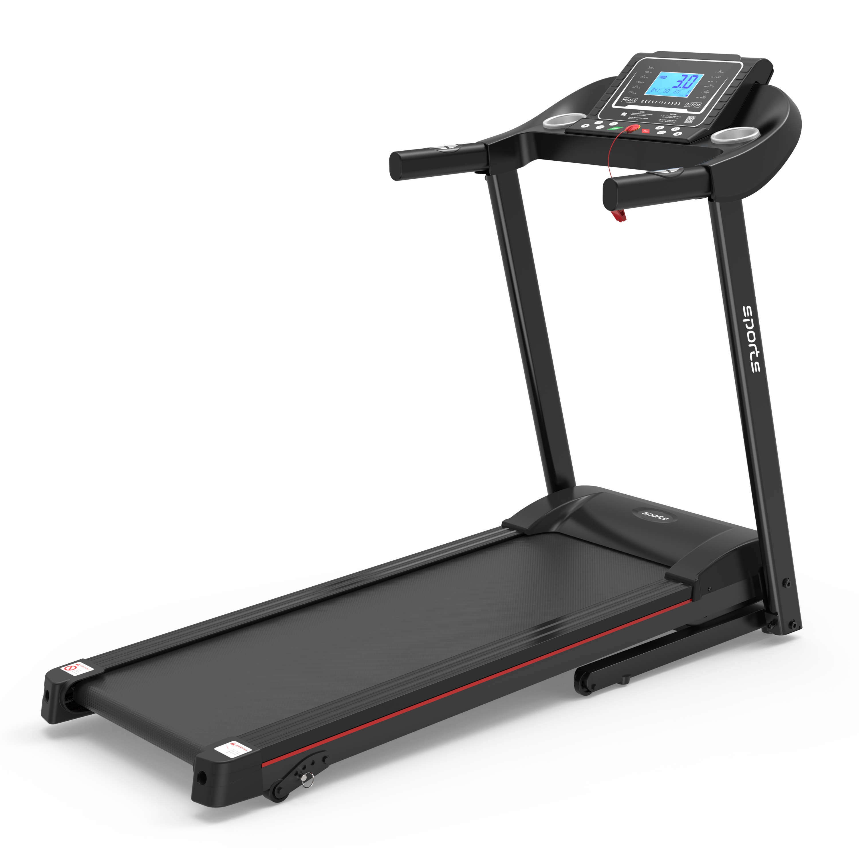 Fitshow App Home Foldable Treadmill with Incline, Folding Treadmill for Home Workout, Electric Walking Running Treadmill Machine 5' LCD Screen 250 LB Capacity Bluetooth Music