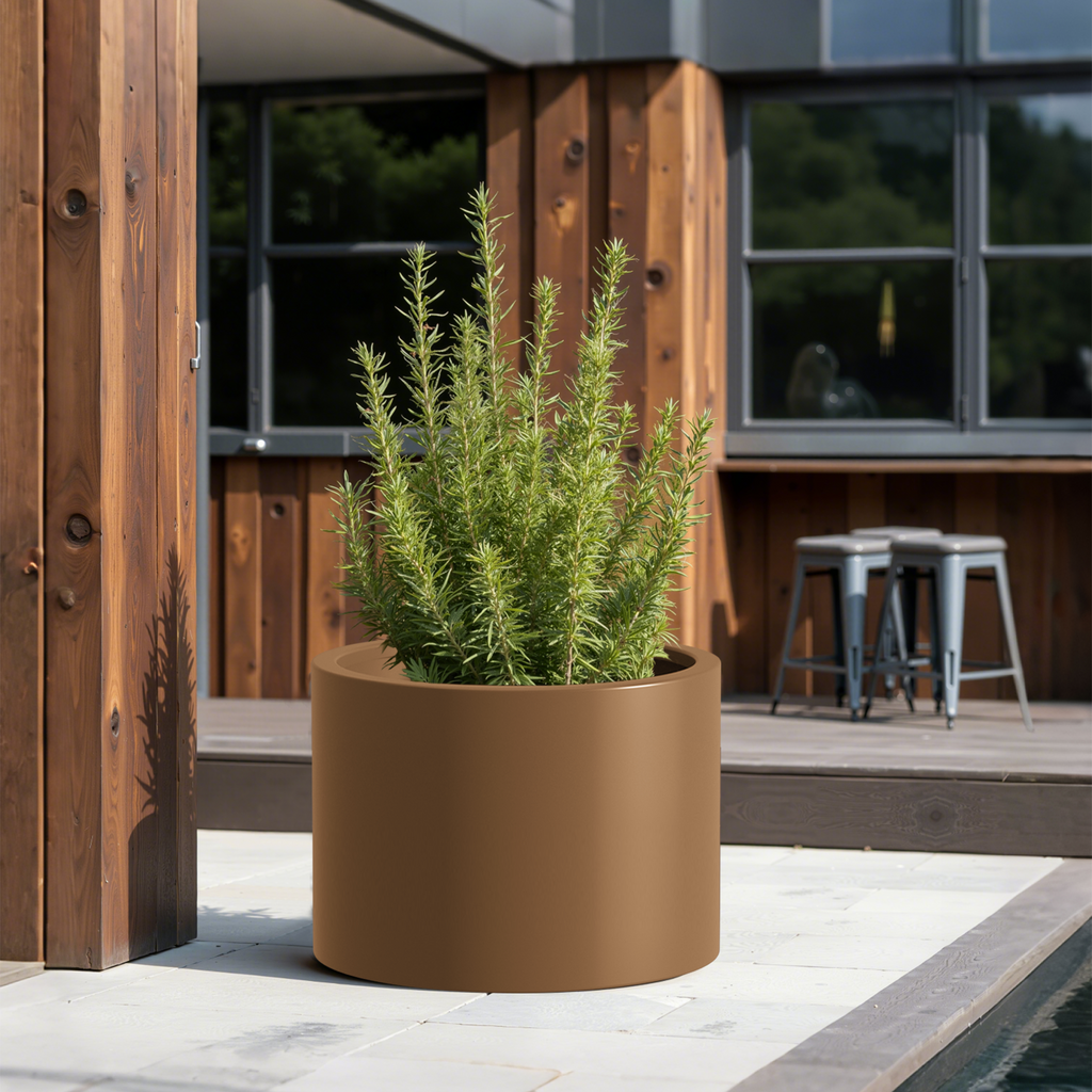Heavy Duty Corten Steel Round Raised Garden Bed Kit – 15.5' Dia. x 20' H. – Pre-Rusted Metal Planter Box for Vegetables, Flowers, Herbs – Brown – Ideal for Outdoor Gardening