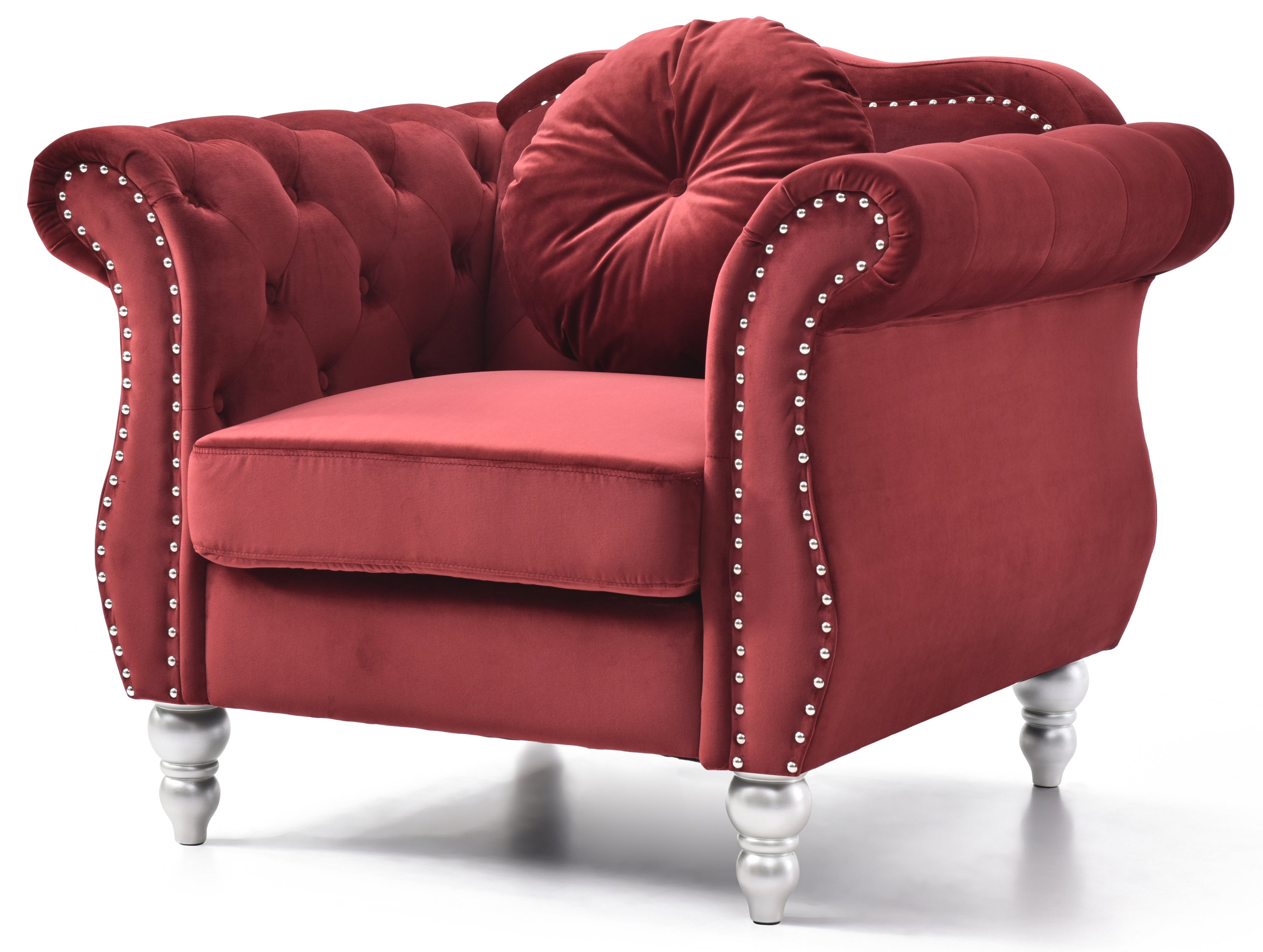 Charming Transitional Flared Armchair