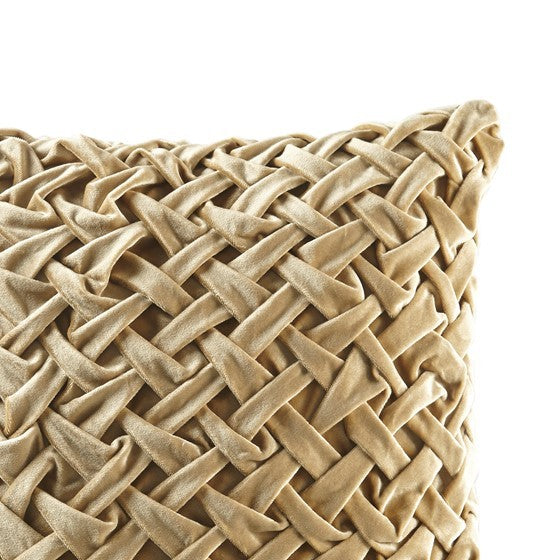Square Decor Pillow Gold 20x20'