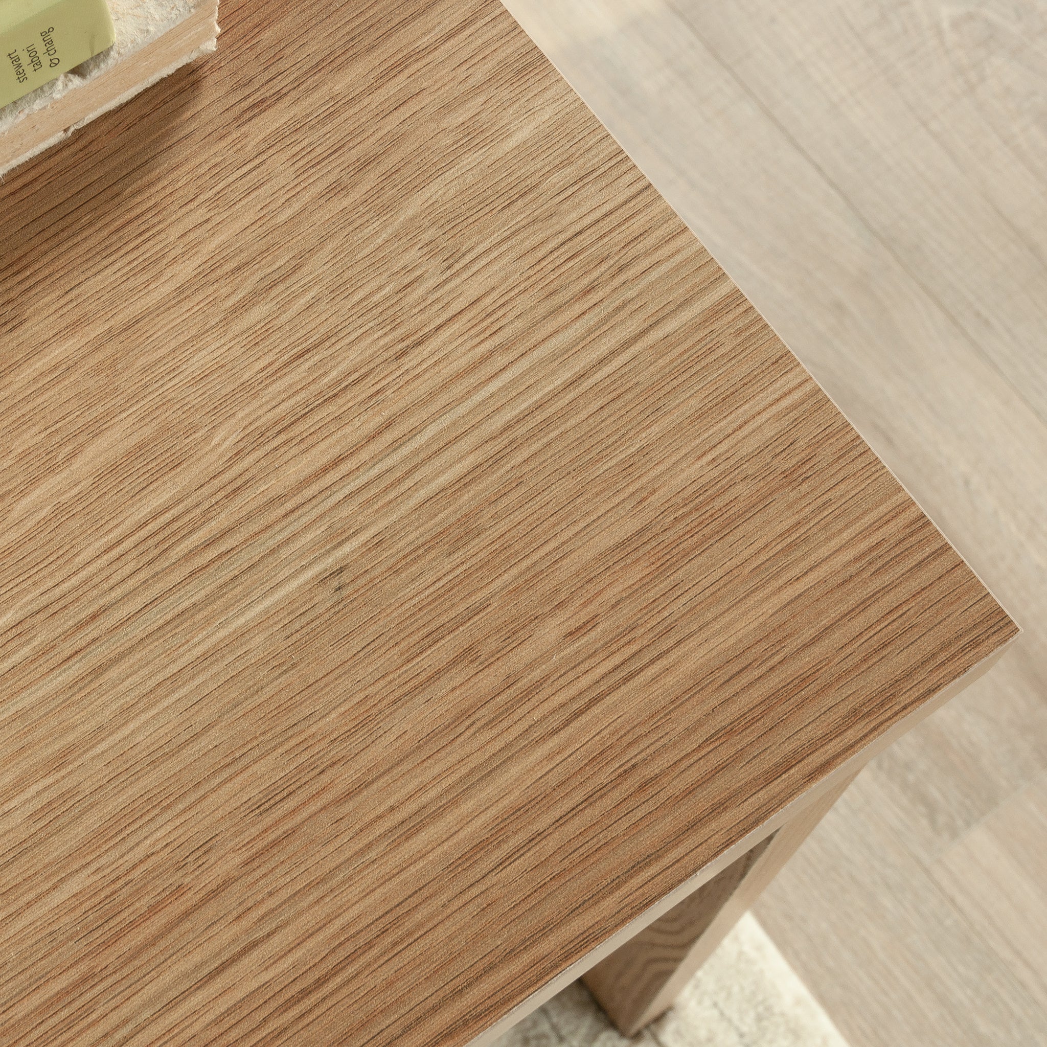 L-Shaped Desk, Brown finish