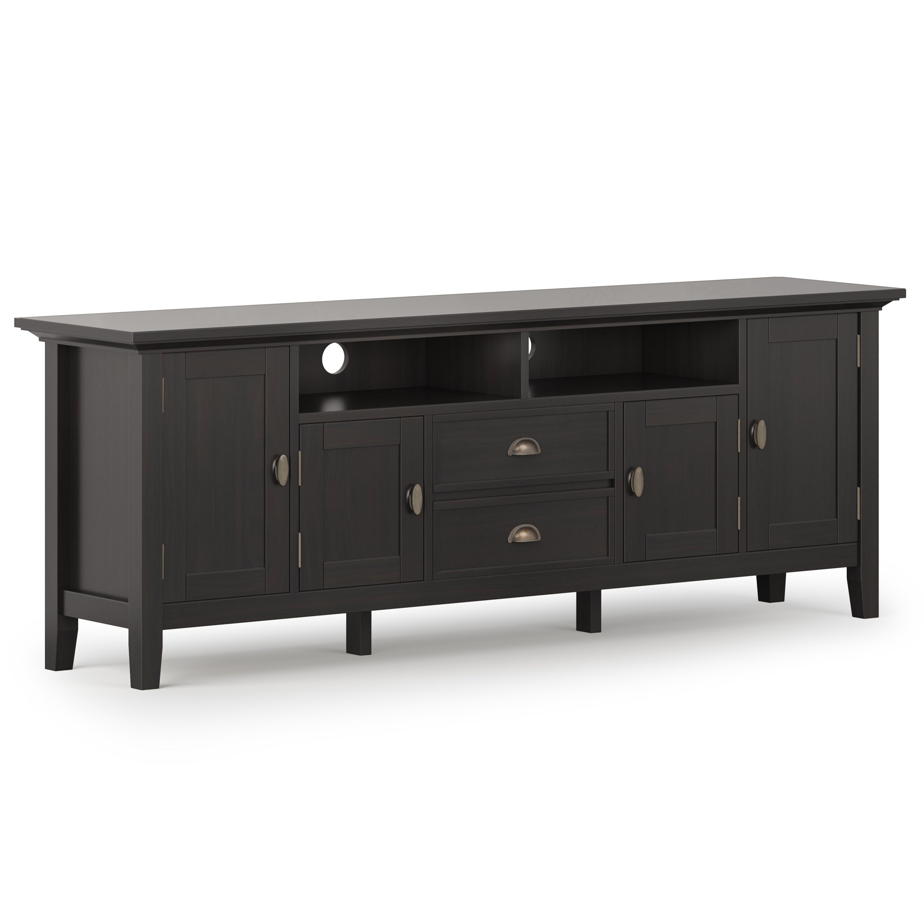 Redmond - 72' TV Media Stand - Hickory Brown