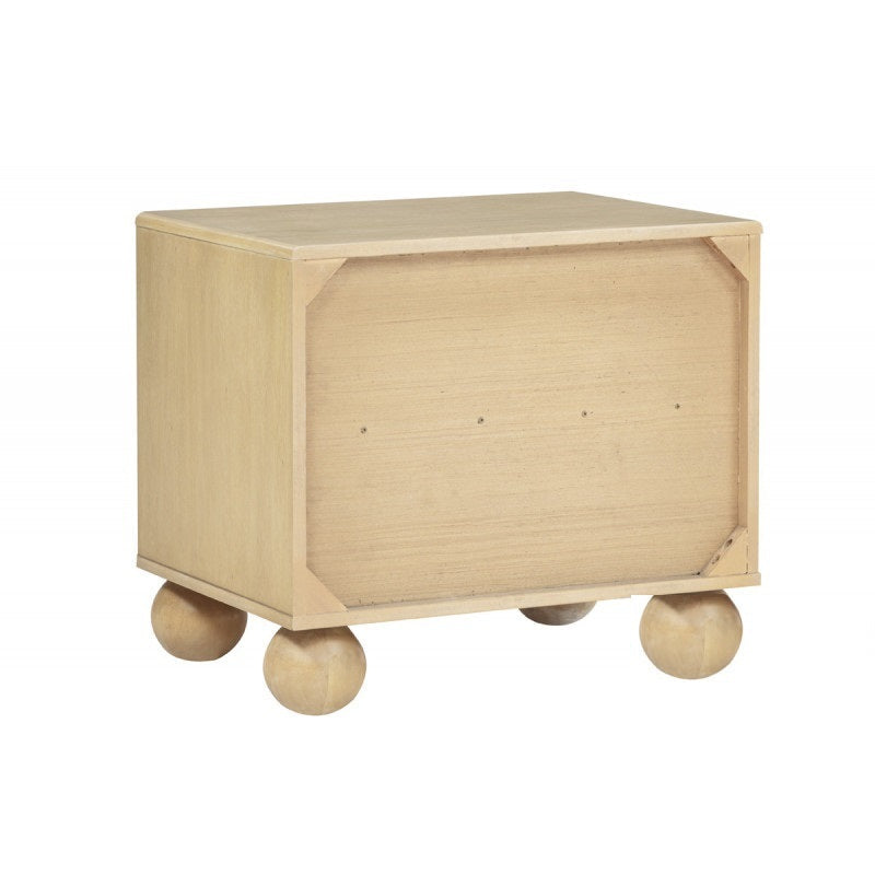 Modern Light Oak Wood 5pc Bedroom Furniture Set, California King size Platform Bed, Dresser Mirror and 2x Nightstand