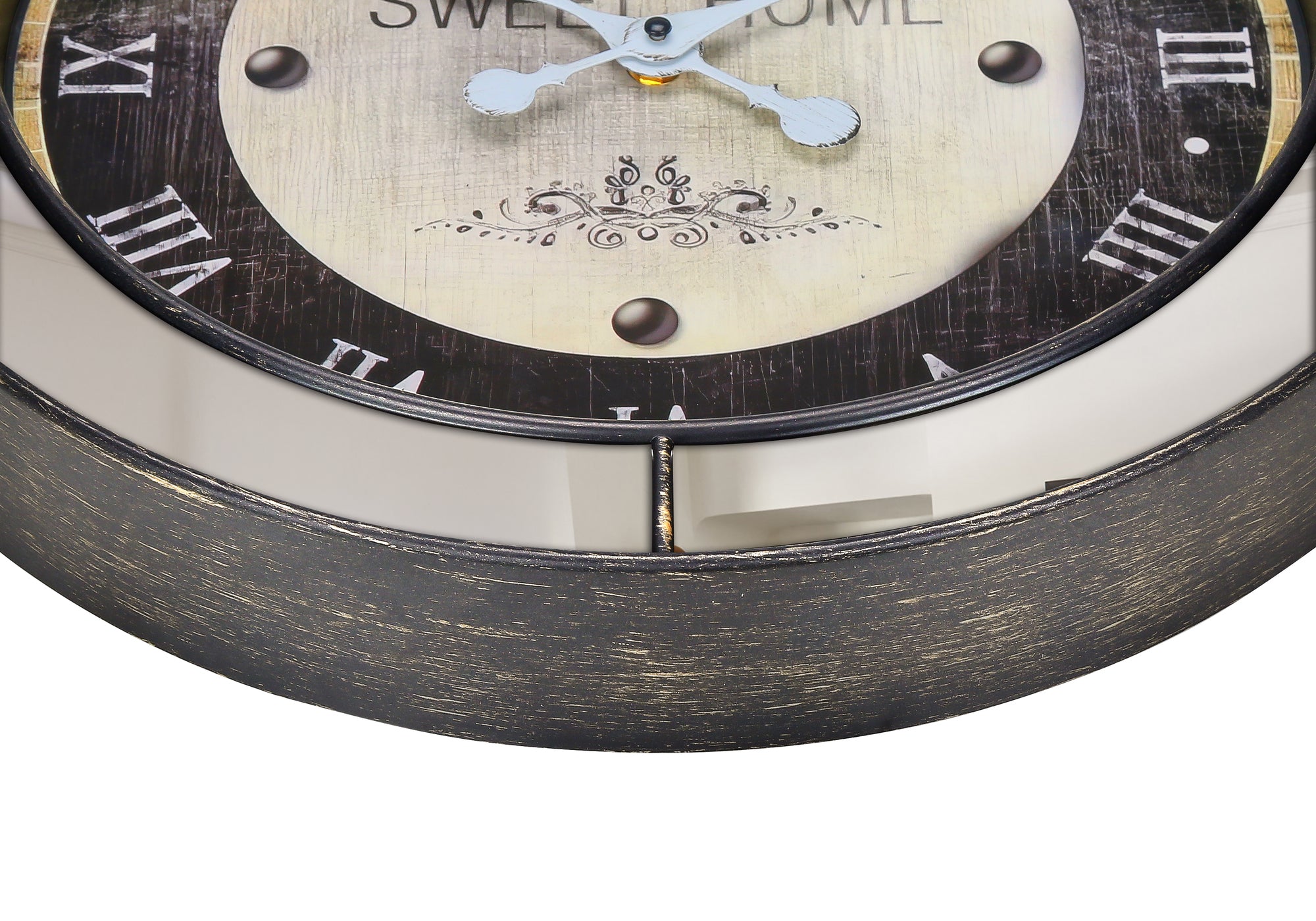 Clocks, 18' Round, Wall Clock, Brown, Mirror, Transitional