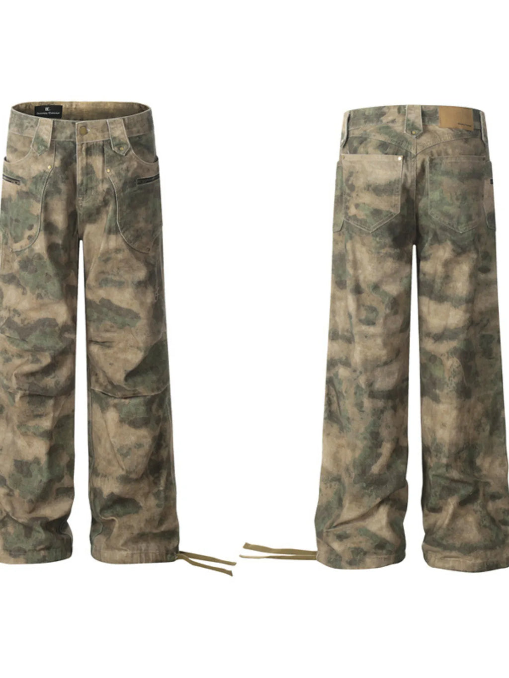 Camouflage Wide Leg Pants
