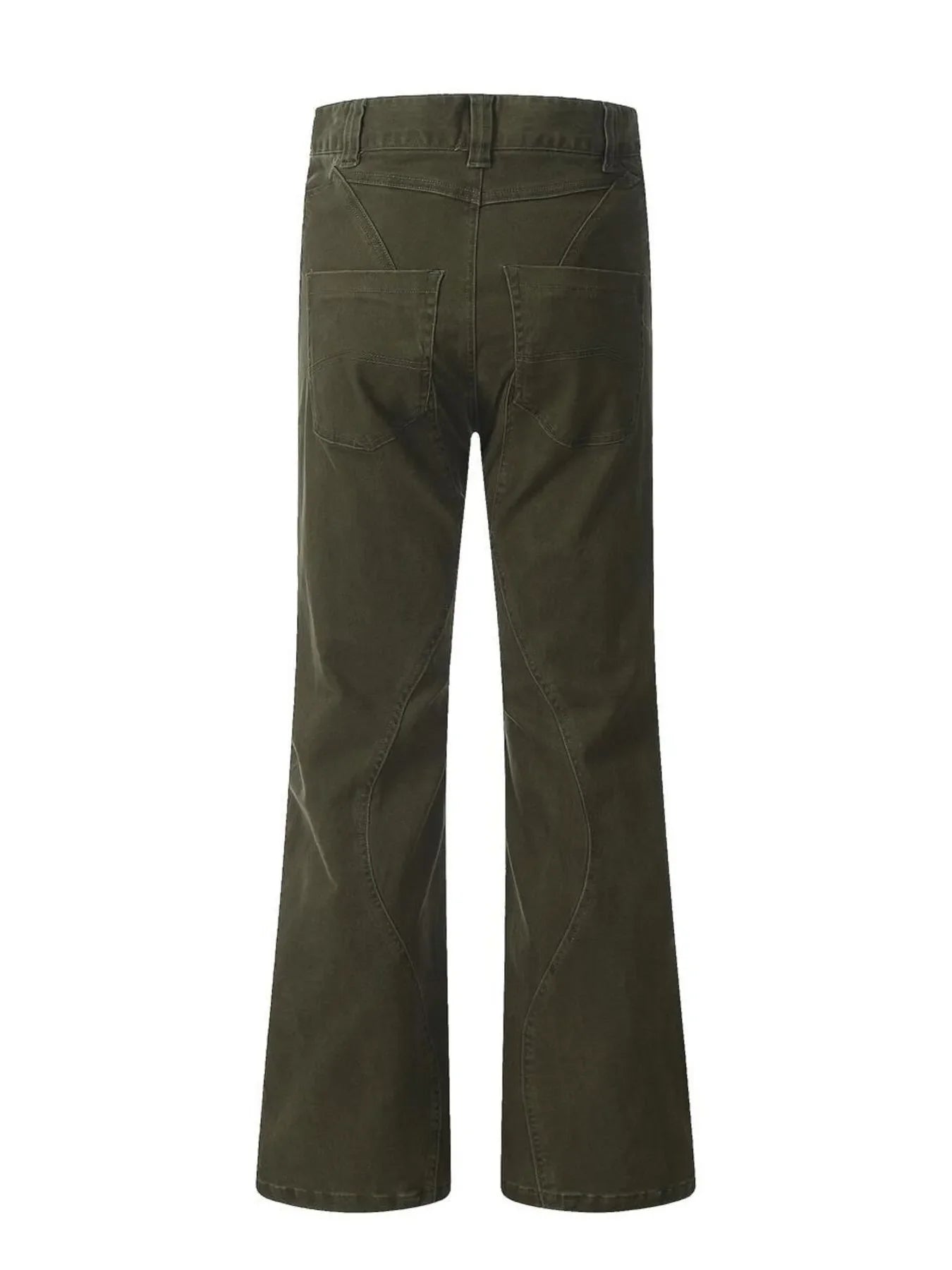 Washed High Waist Flare Pants