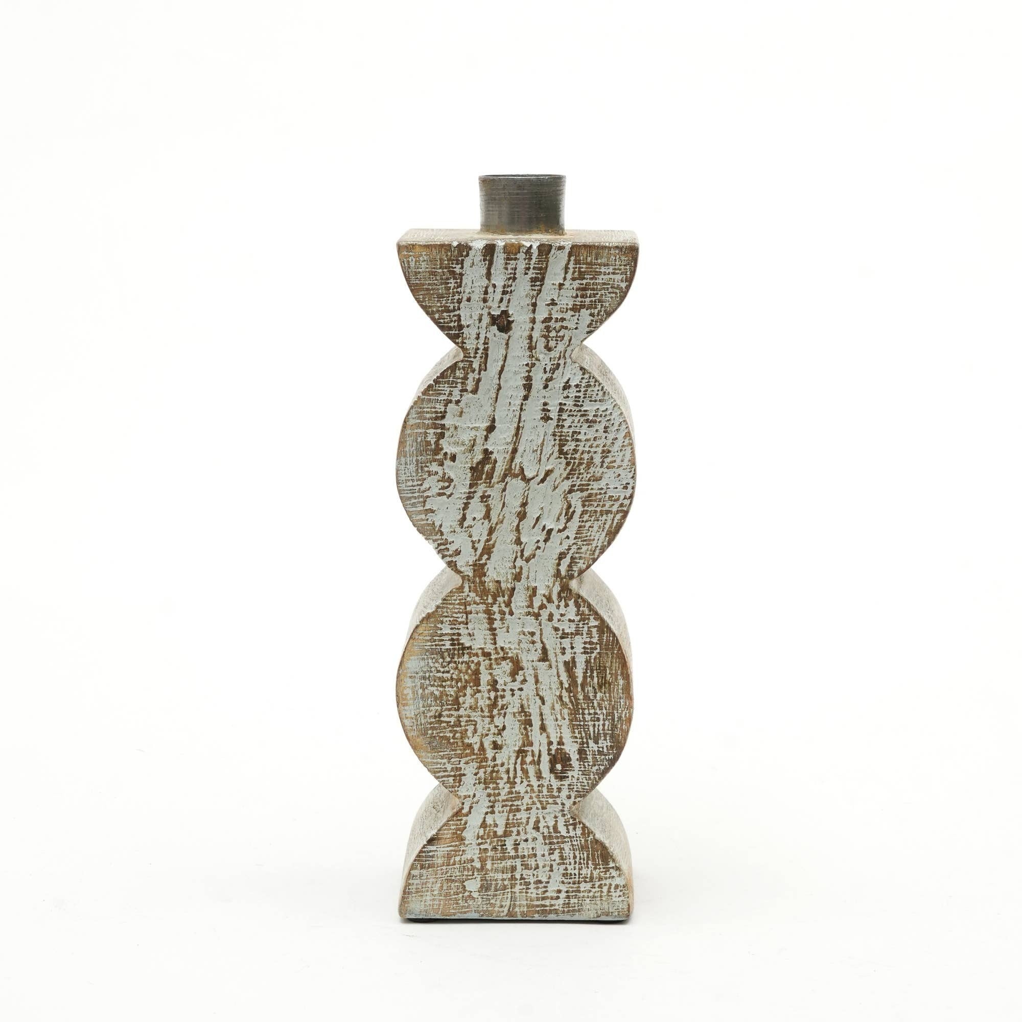 Decorative Wooden Centerpiece Candle Holder- 3x9'– Elegant Candle Stand for Any Occasion