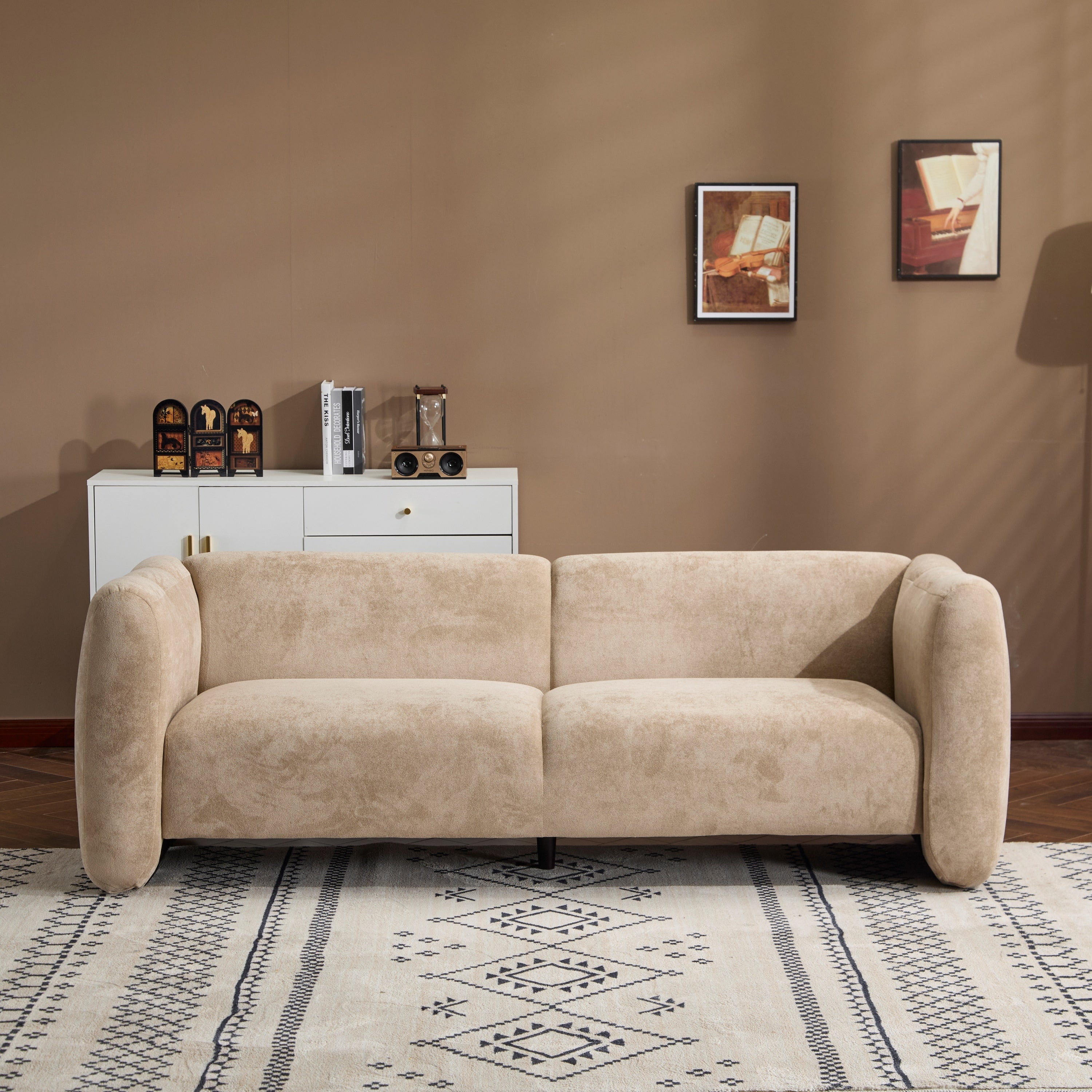 Tonson 83' 3-Seater Sofa,Wave Design, Living Rooms,Bedrooms,Apartment Office,Nomad