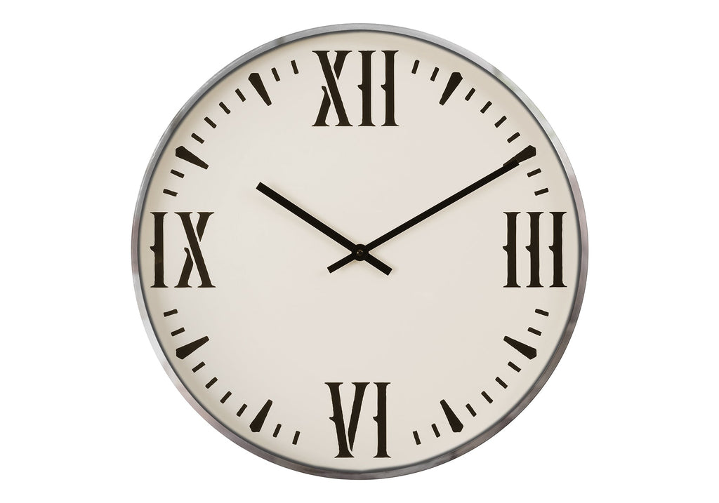 Clocks, 20' Round, Wall Clock, Black, White, Modern