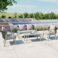 U_STYLE Durable and Comfortable Outdoor Seating Set,Suitable for Patios, Lawns, and Poolsides